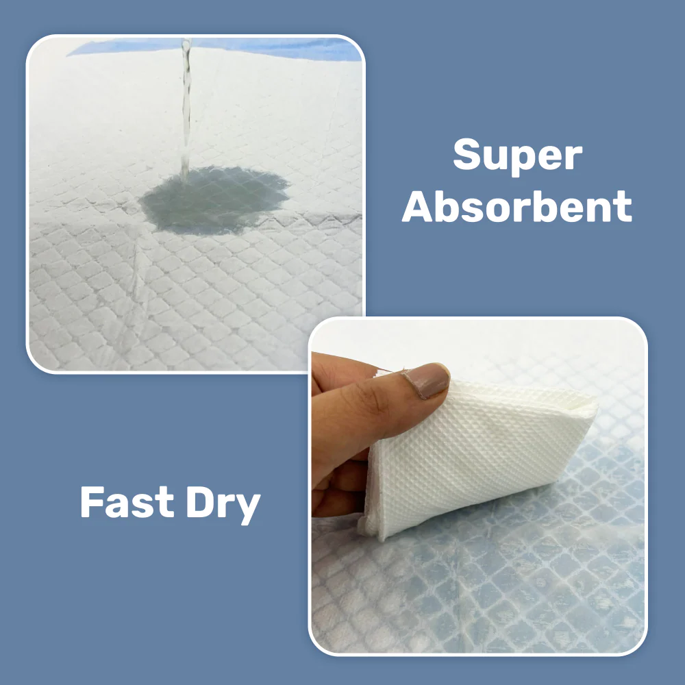 Kibbo Ultra Absorbent Leak Proof Training Pads for Dogs & Cats (45x60cm) - Image 4