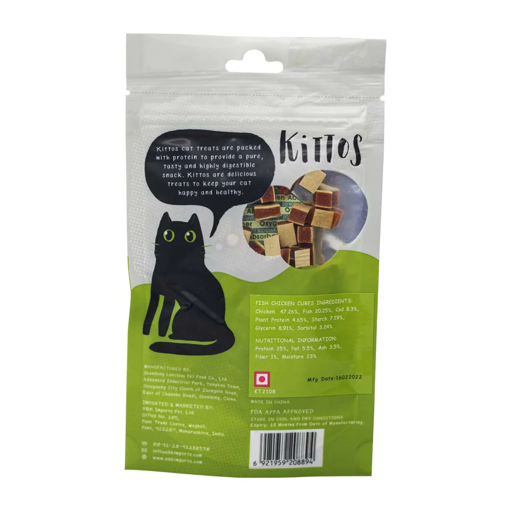 Kittos Purr fect Fish Chicken Cubes Cat Treats - Image 3