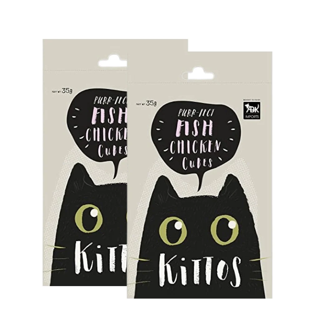 Kittos Purr fect Fish Chicken Cubes Cat Treats - Image 6