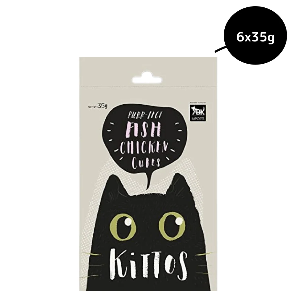 Kittos Purr fect Fish Chicken Cubes Cat Treats - Image 7