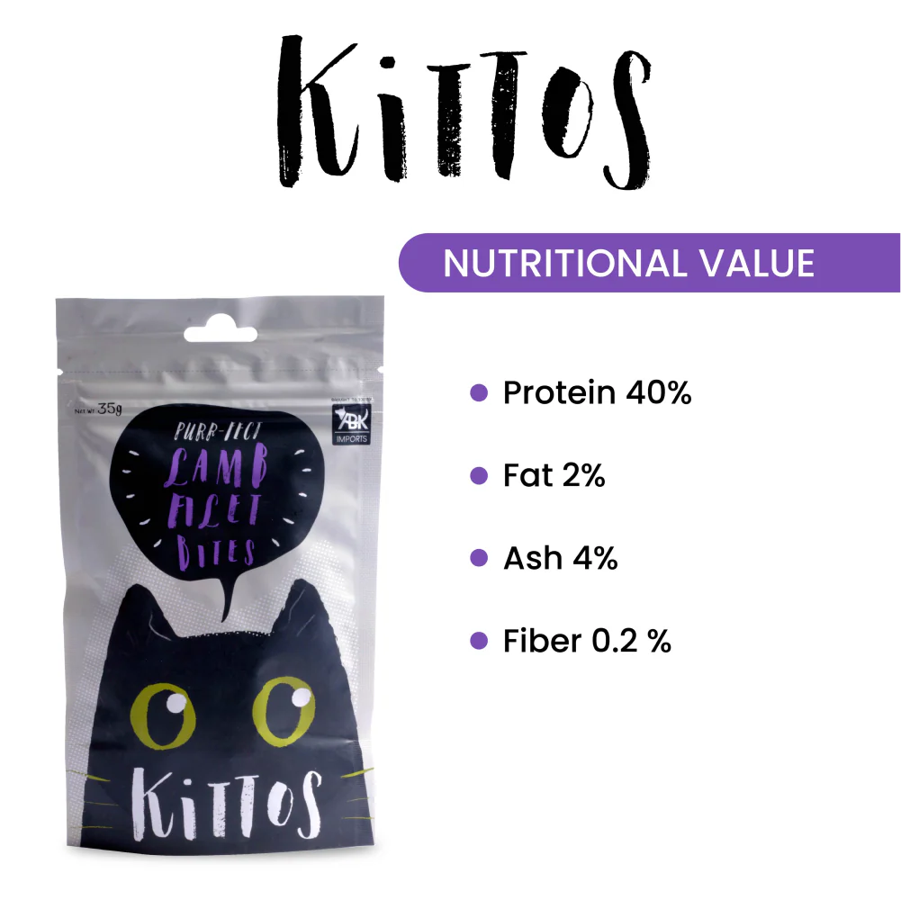 Kittos Purr fect Lamb Filet Bites Cat Treats - Image 4