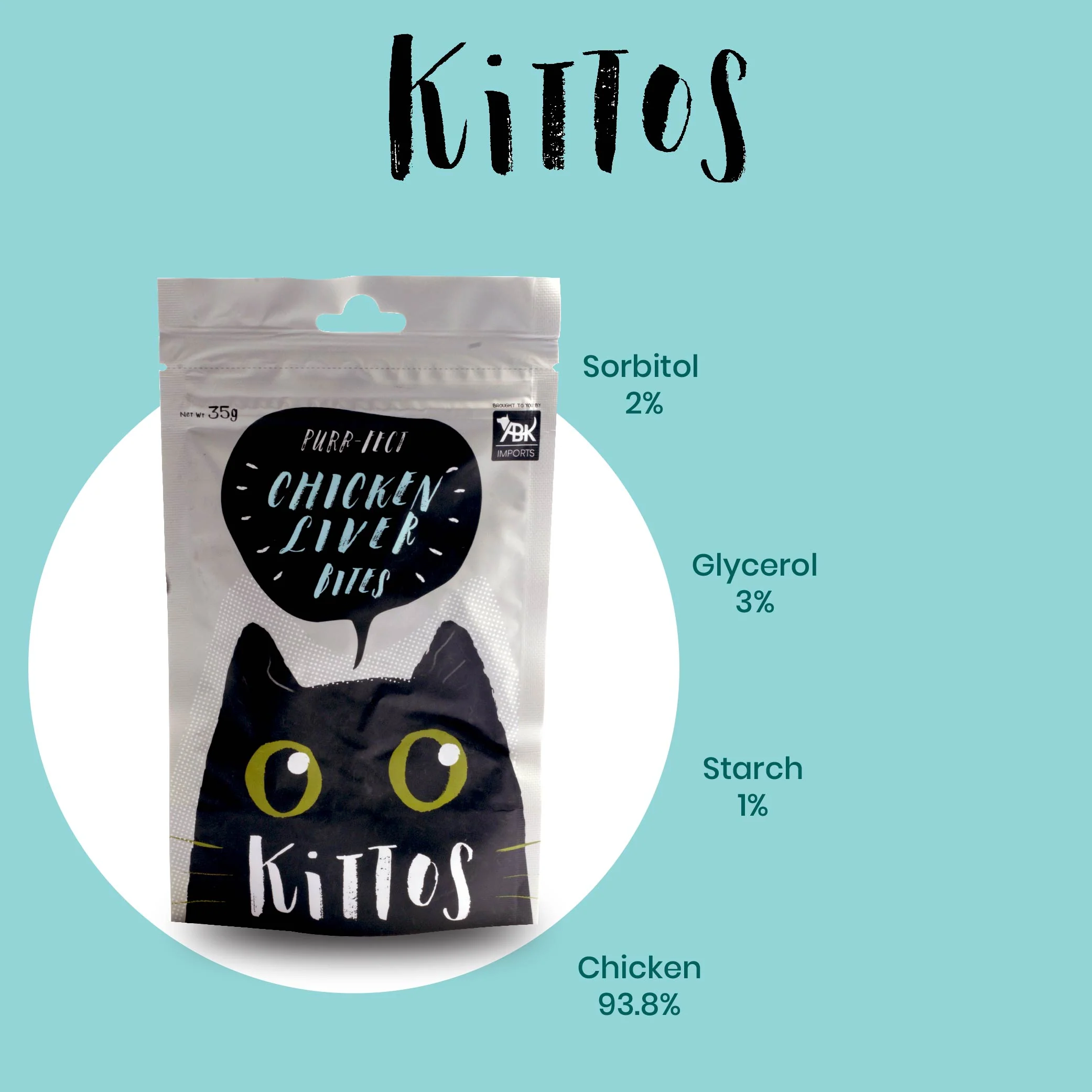 Kittos Purr Fect Chicken Liver Bites Cat Treat - Image 4