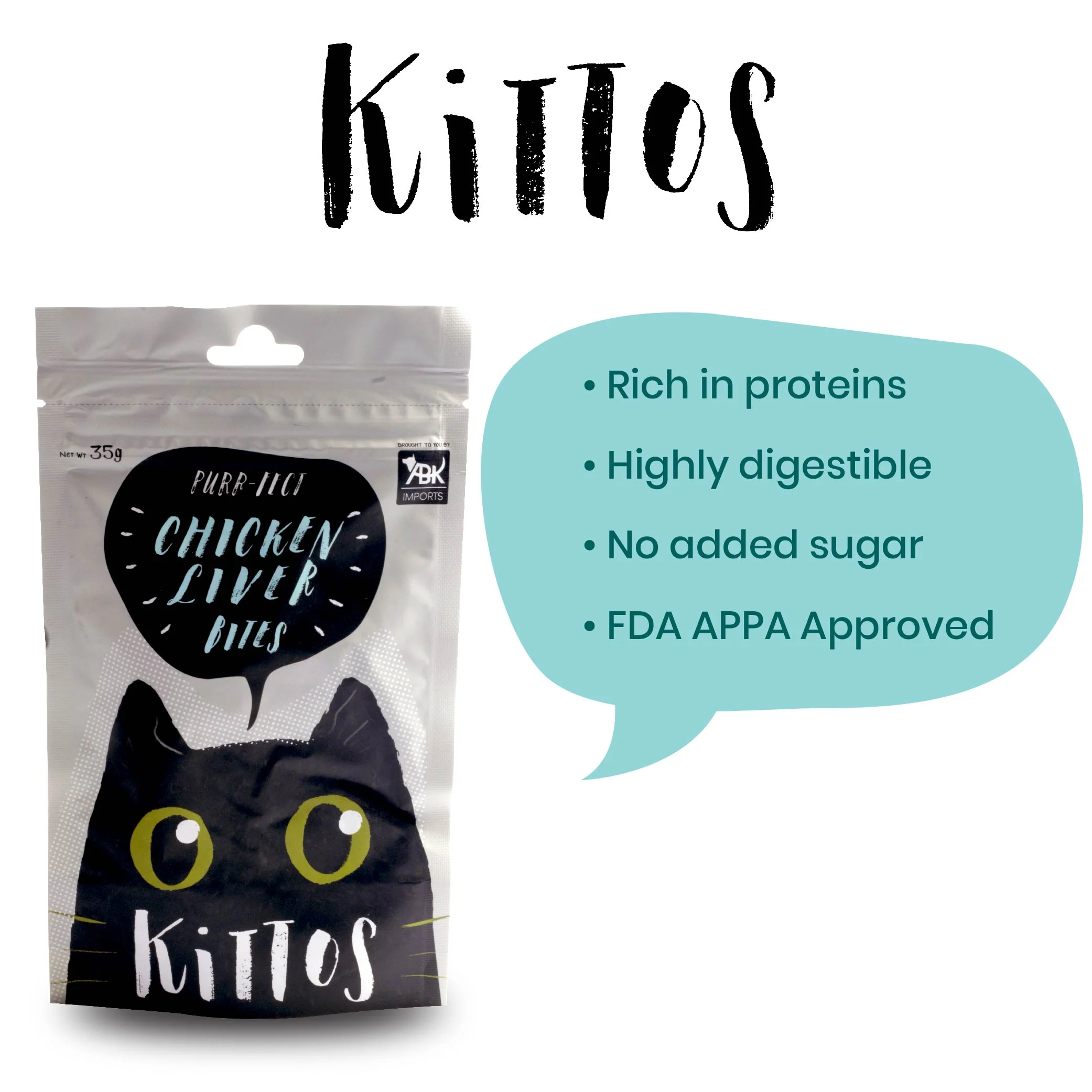 Kittos Purr Fect Chicken Liver Bites Cat Treat - Image 5