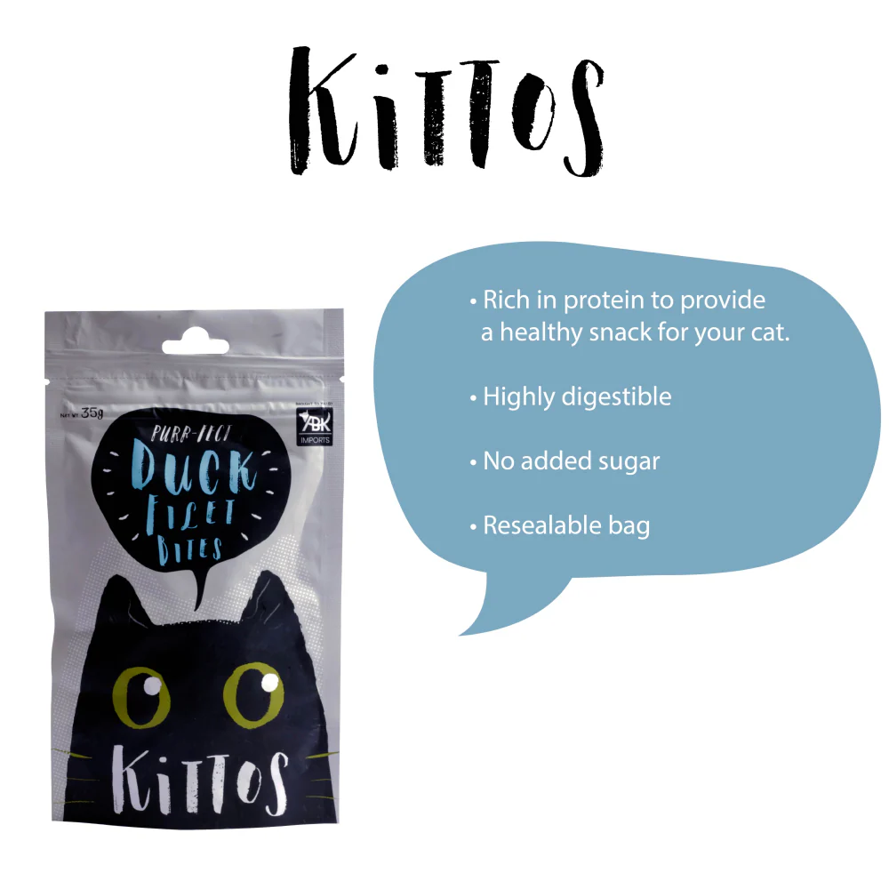 Kittos Purr Fect Duck Fillet Bites Cat Treat - Image 6