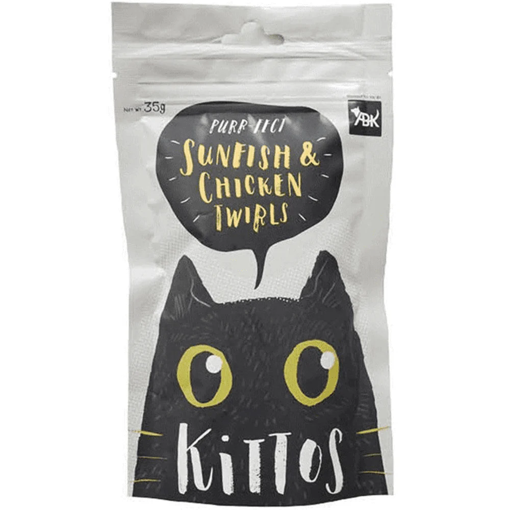 Kittos Purr Fect Sunfish Chicken and Twirls and Chicken Jerky Strips Cat Treats Combo - Image 4