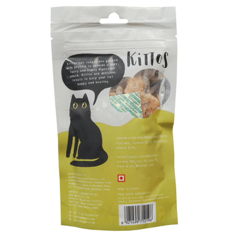 Kittos Purr Fect Sunfish Chicken and Twirls and Cod Sandwich Cat Treat Combo (3+3) - Image 4