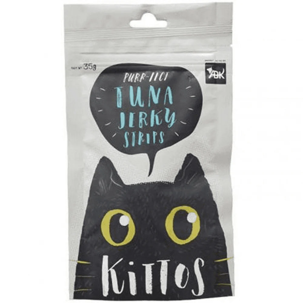Kittos Purr Fect Tuna Jerky Strips and Salmon Rings Cat Treats Combo - Image 3