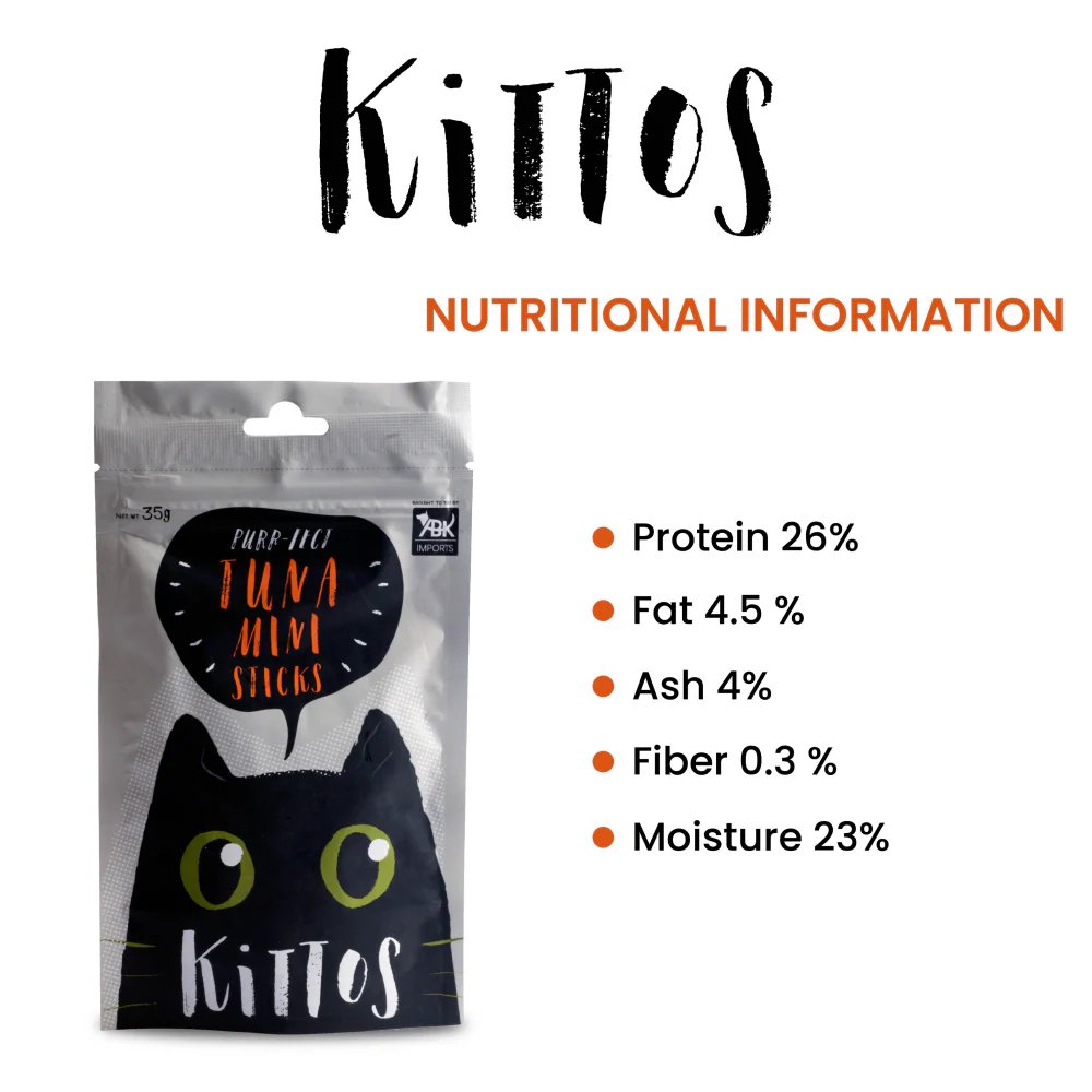 Kittos Purr fect Tuna Mini Sticks Cat Treats - Image 4
