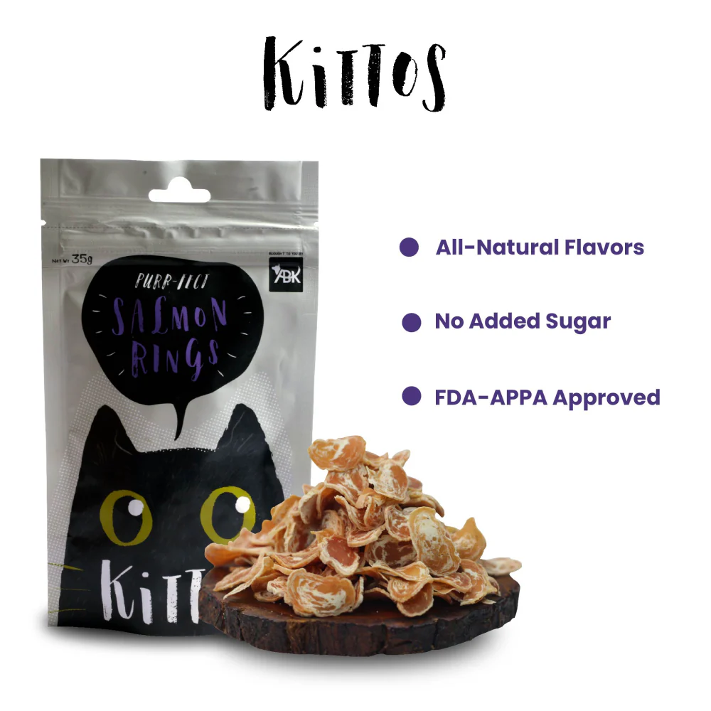 Kittos Purr Fect Salmon Rings Cat Treats - Image 4
