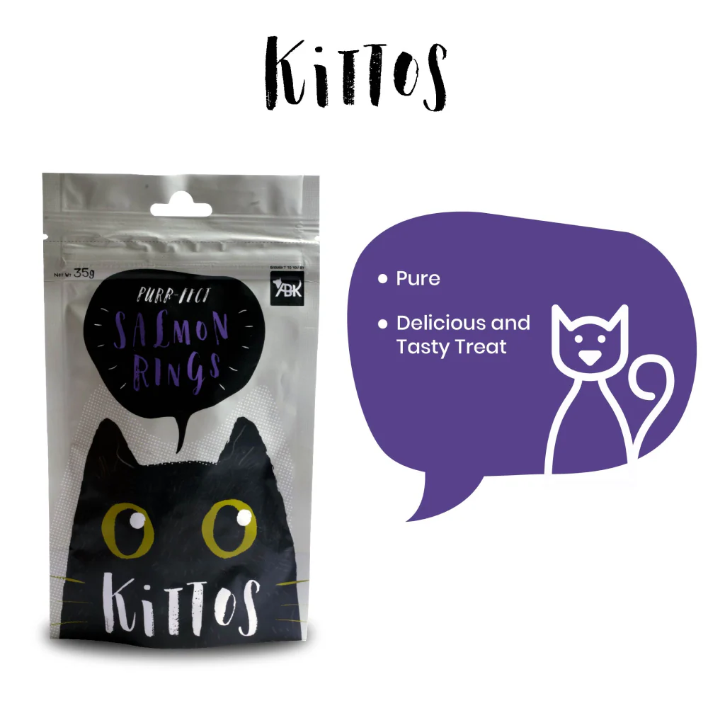 Kittos Purr Fect Salmon Rings Cat Treats - Image 5