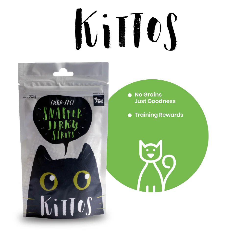 Kittos Purr Fect Snapper Jerky Strips Cat Treats - Image 5