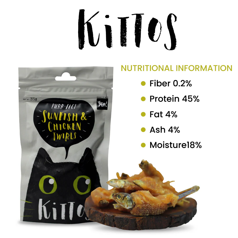 Kittos Purr Fect Sunfish Chicken and Twirls Cat Treats - Image 3