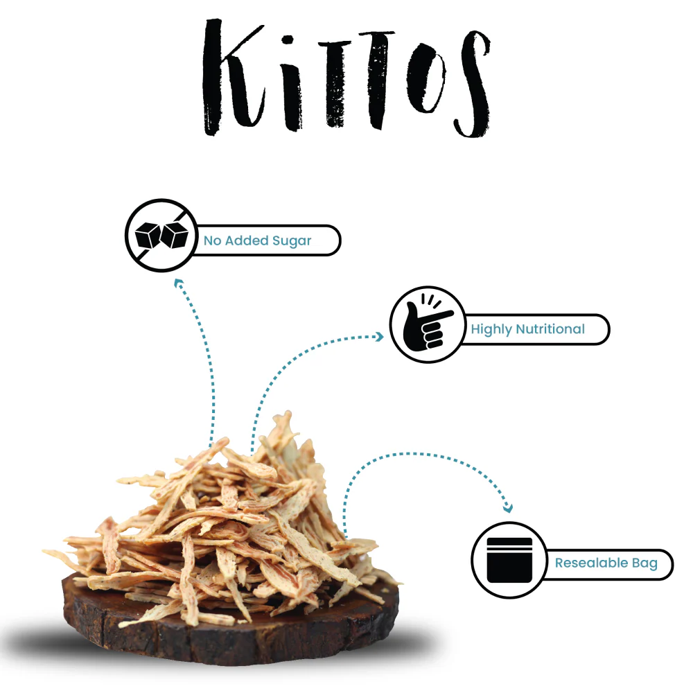 Kittos Purr Fect Tuna Jerky Strips Cat Treats - Image 3