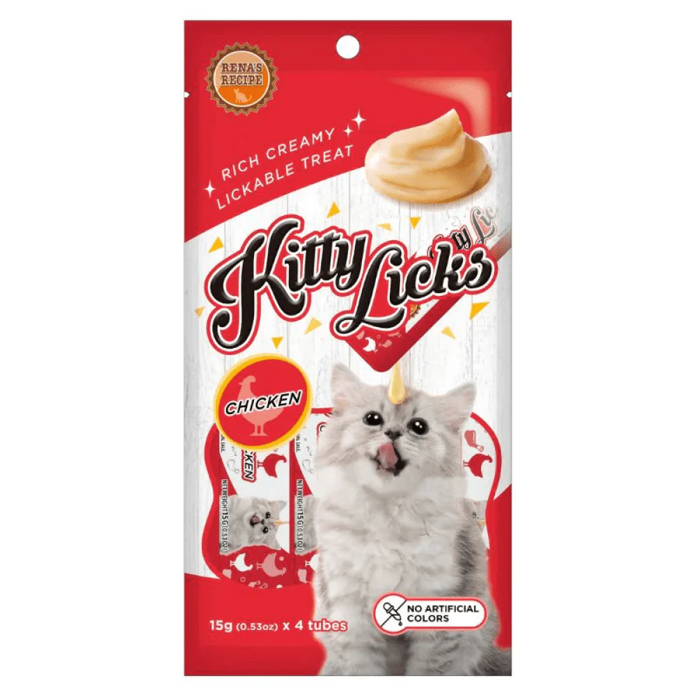 Kitty Licks Chicken Flavor Cat Treats - Image 2