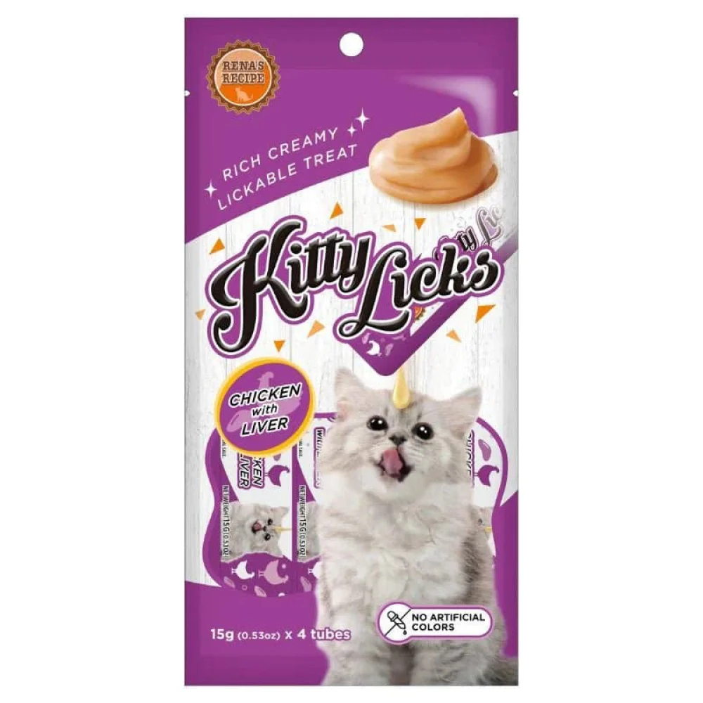 Kitty Licks Chicken Liver and Tuna Seafood Cat Treats Combo - Image 3