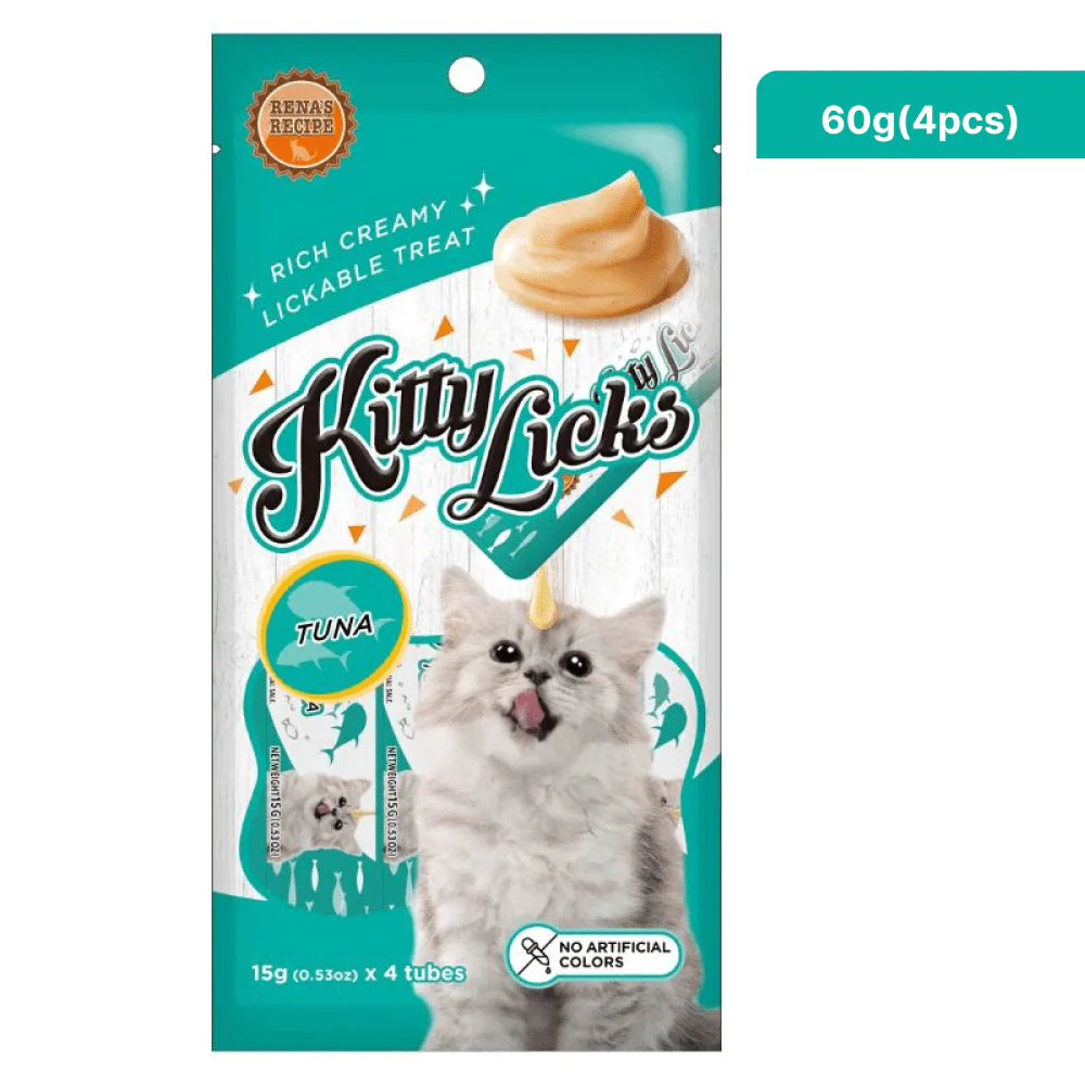 Kitty Licks Tuna and Tuna Salmon Cat Treats Combo - Image 2