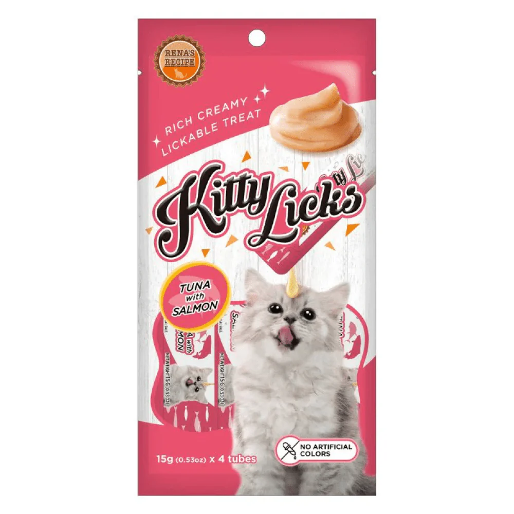 Kitty Licks Tuna Salmon and Chicken Liver Cat Treats Combo - Image 3