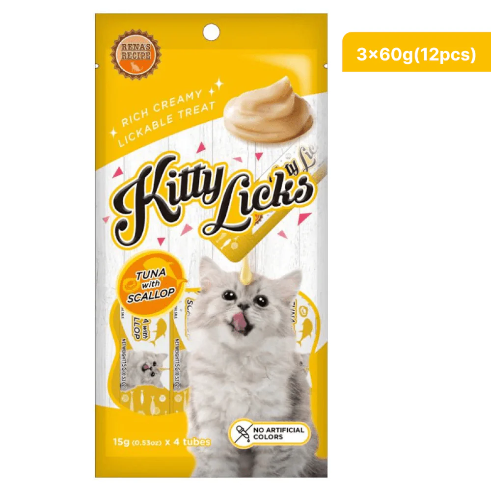 Kitty Licks Tuna Scallop Cat Treats - Image 9