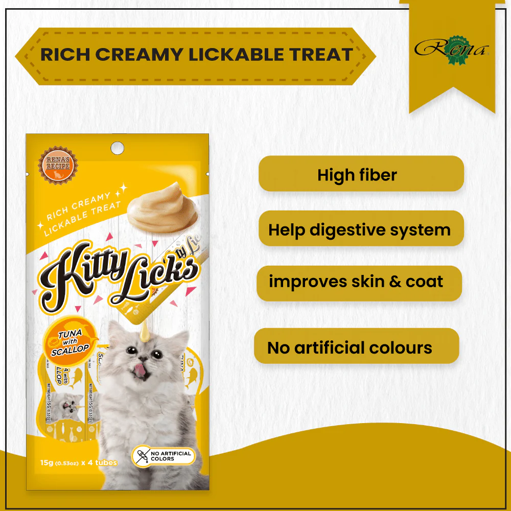 Kitty Licks Tuna Seafood and Tuna Scallop Cat Treats Combo - Image 15