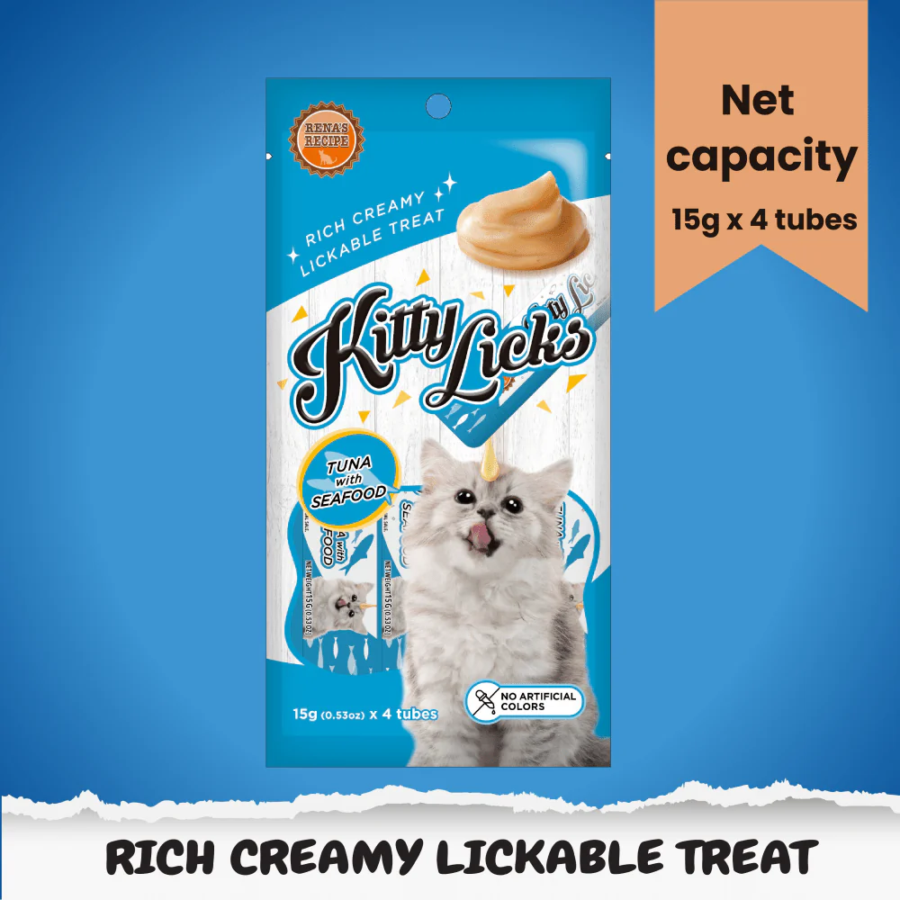 Kitty Licks Tuna Seafood Cat Treats - Image 3