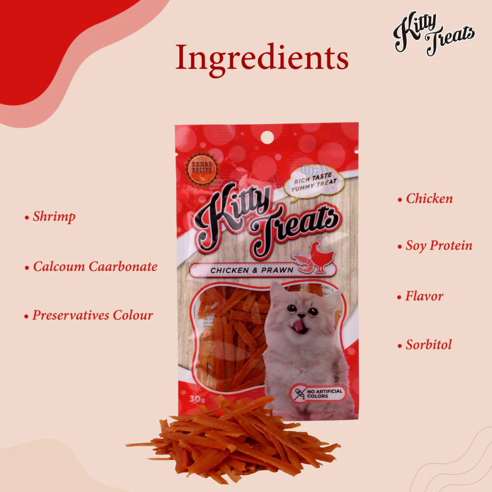 Kitty Treats Chicken with Shrimp Flavour Cat Treats - Image 3