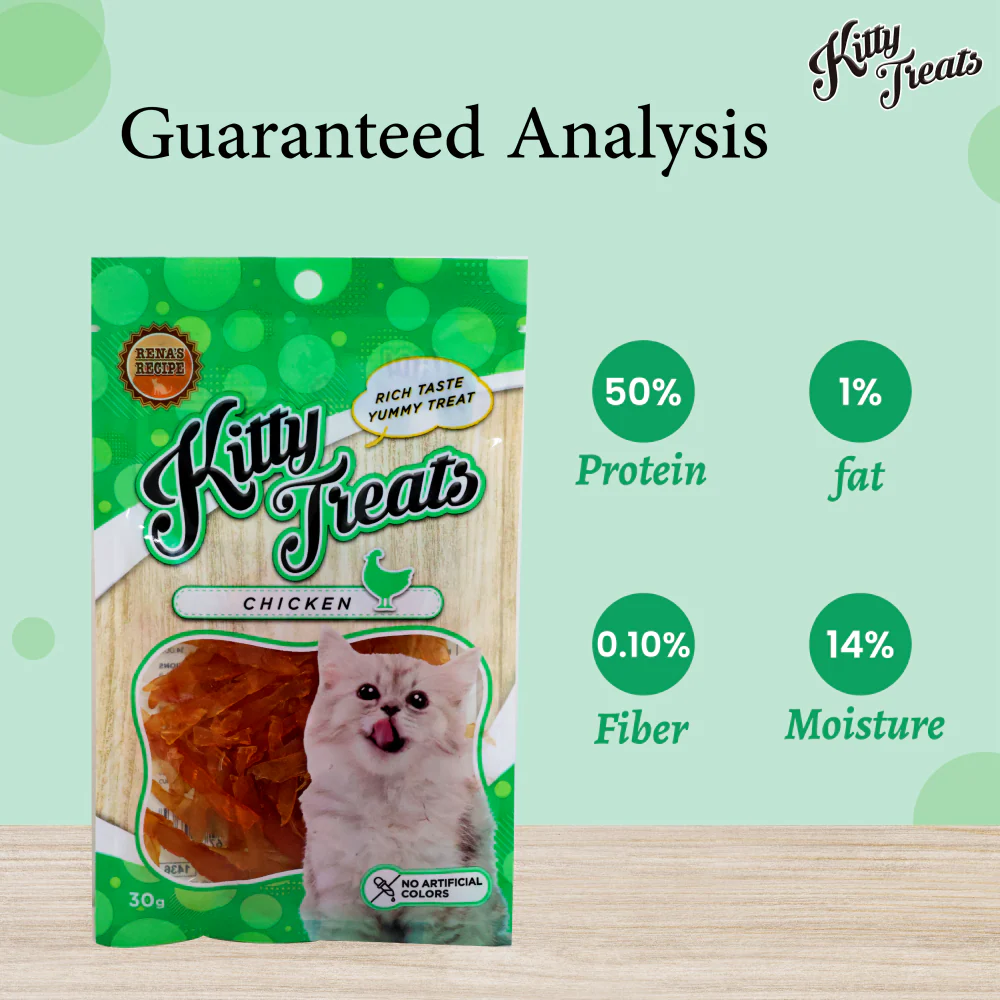Kitty Treats Soft Chicken Jerky Sliced and Chicken & Tuna Cat Treats Combo - Image 4