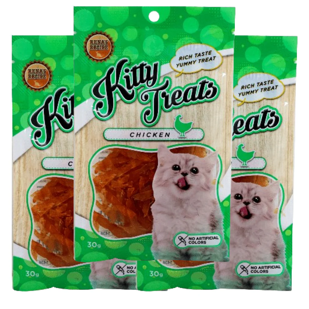 Kitty Treats Soft Chicken Jerky Sliced Cat Treats - Image 6