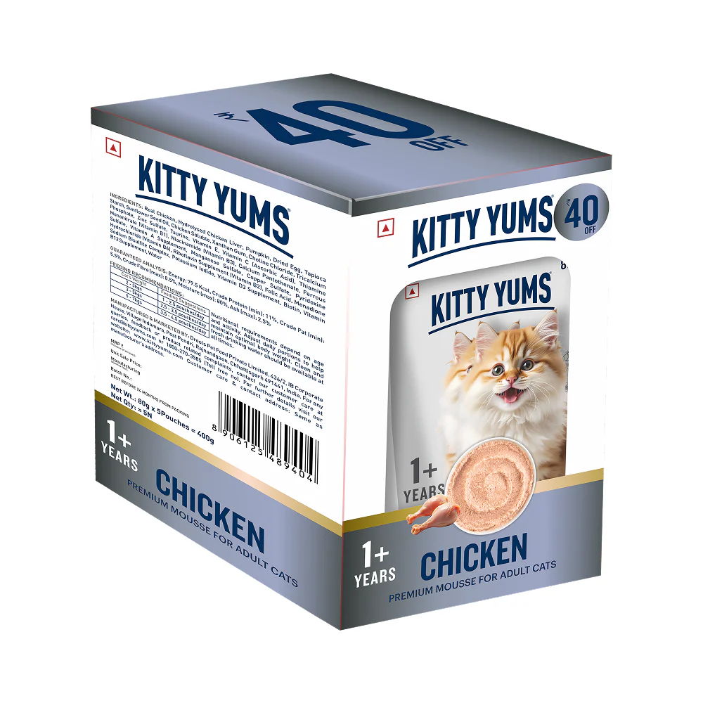 Kitty Yum Chicken Mousse Adult Cat Wet Food - Image 11