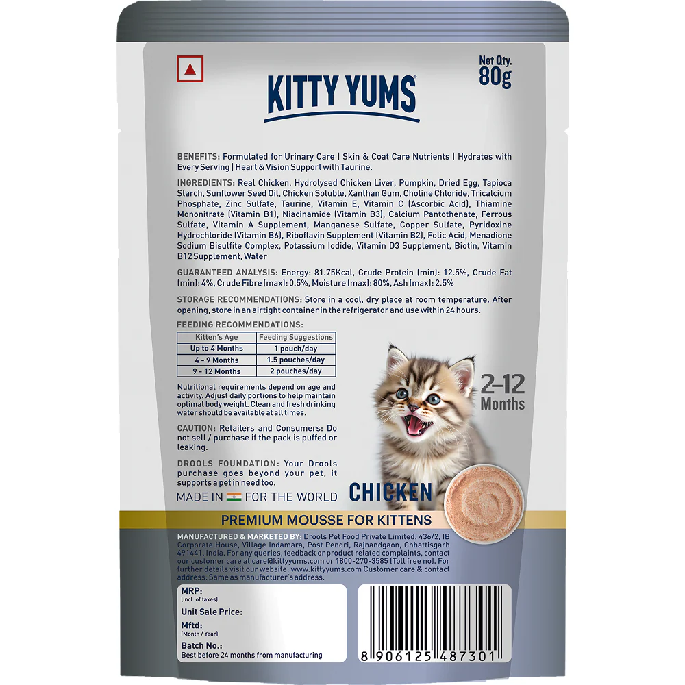 Kitty Yum Chicken Mousse Kitten Cat Wet Food - Image 11