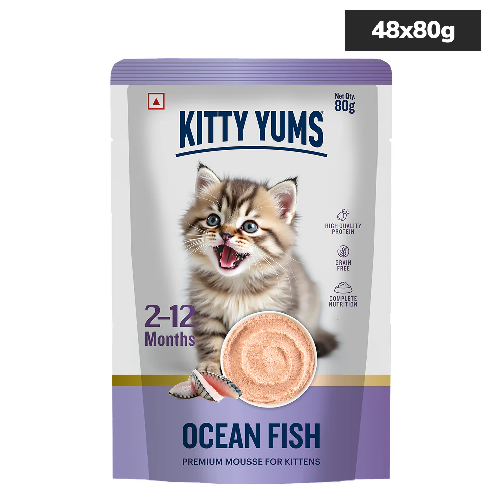 Kitty Yum Ocean Fish Mousse Kitten Cat Wet Food - Image 11