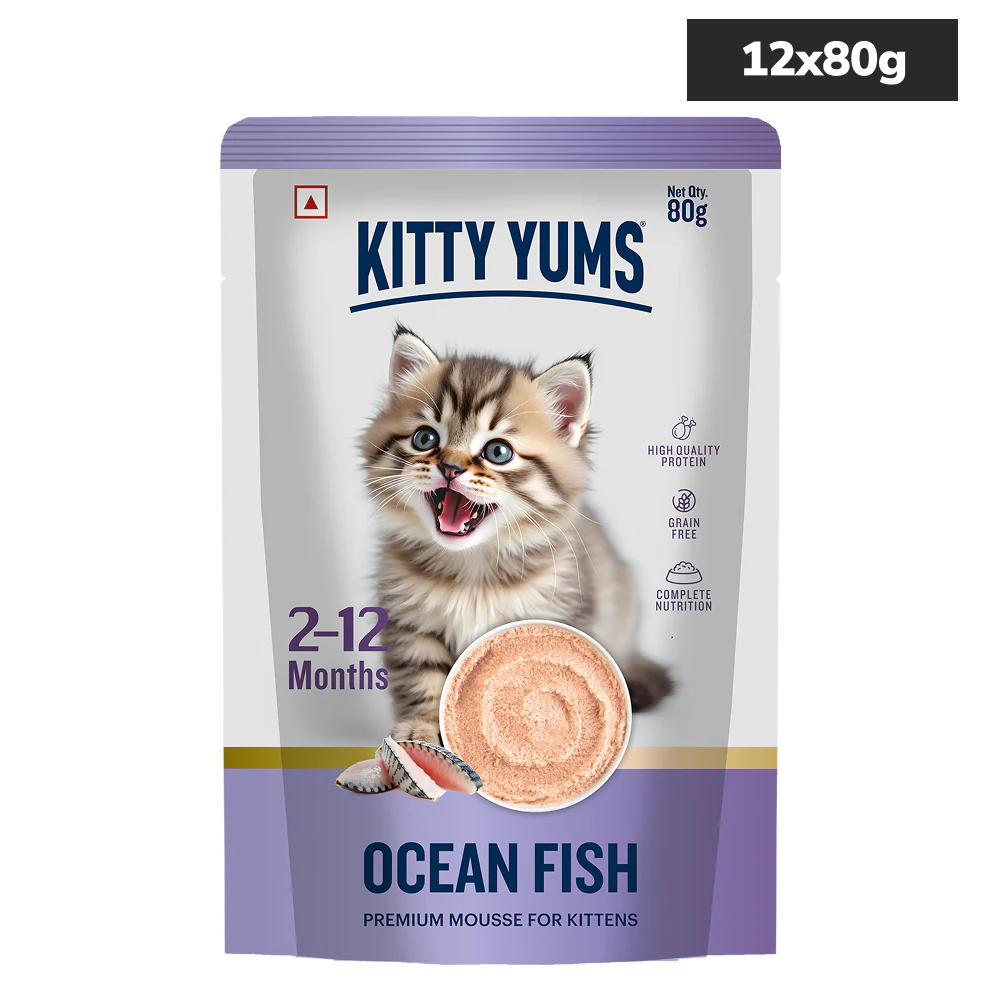 Kitty Yum Ocean Fish Mousse Kitten Cat Wet Food - Image 13