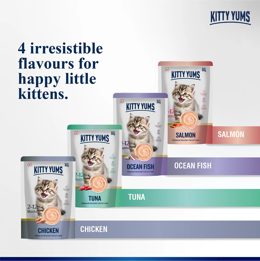 Kitty Yum Ocean Fish Mousse Kitten Cat Wet Food - Image 14