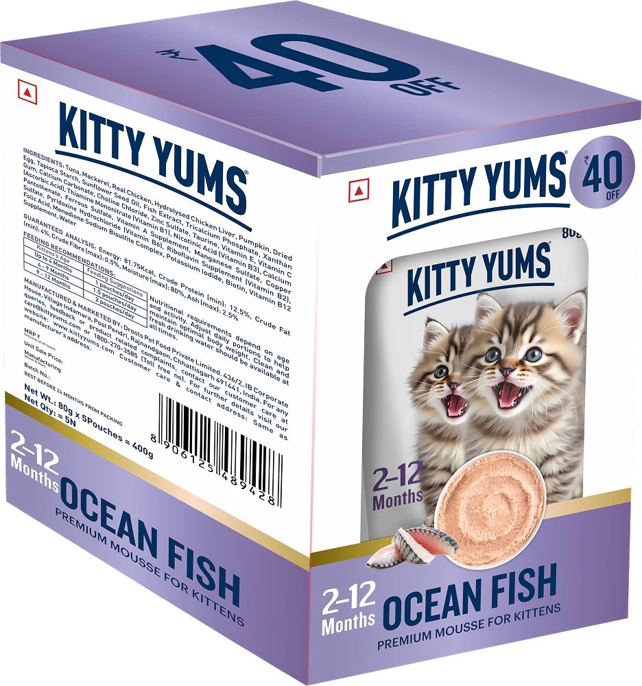 Kitty Yum Ocean Fish Mousse Kitten Cat Wet Food - Image 15