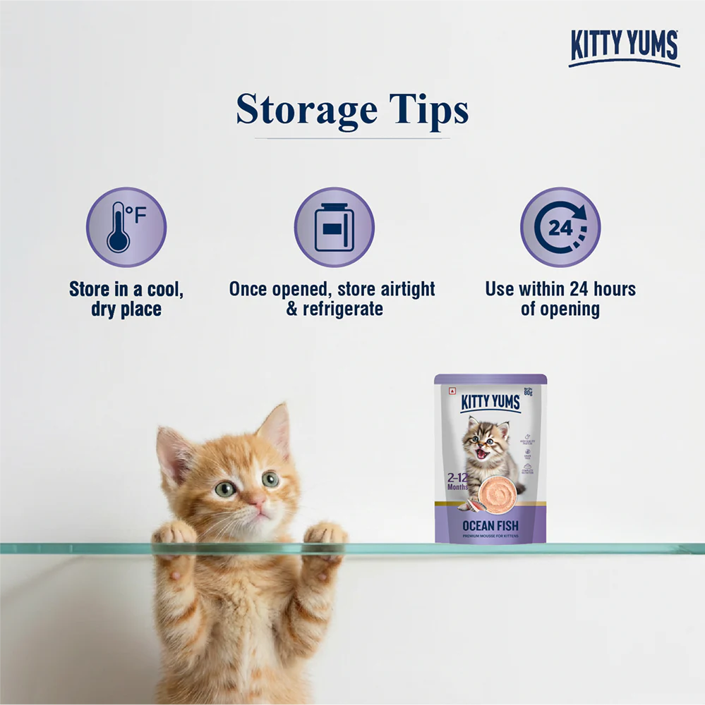 Kitty Yum Ocean Fish Mousse Kitten Cat Wet Food - Image 2