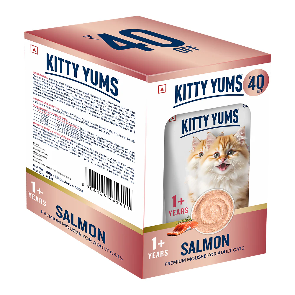 Kitty Yum Salmon Mousse Adult Cat Wet Food - Image 14