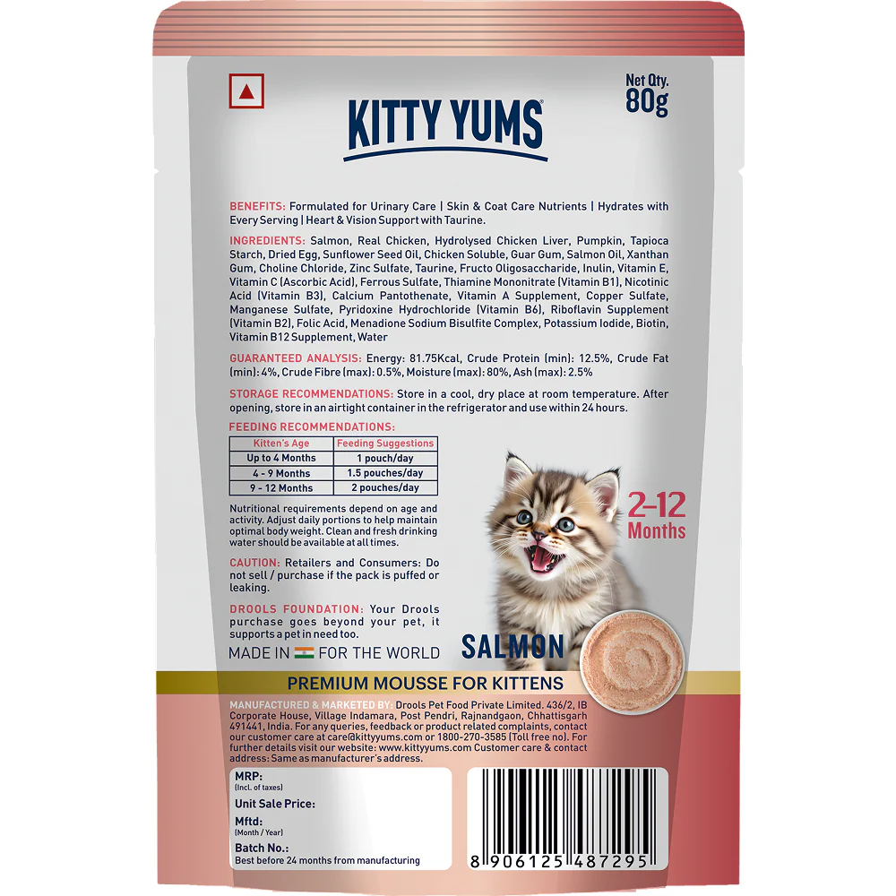 Kitty Yum Salmon Mousse Kitten Cat Wet Food - Image 10