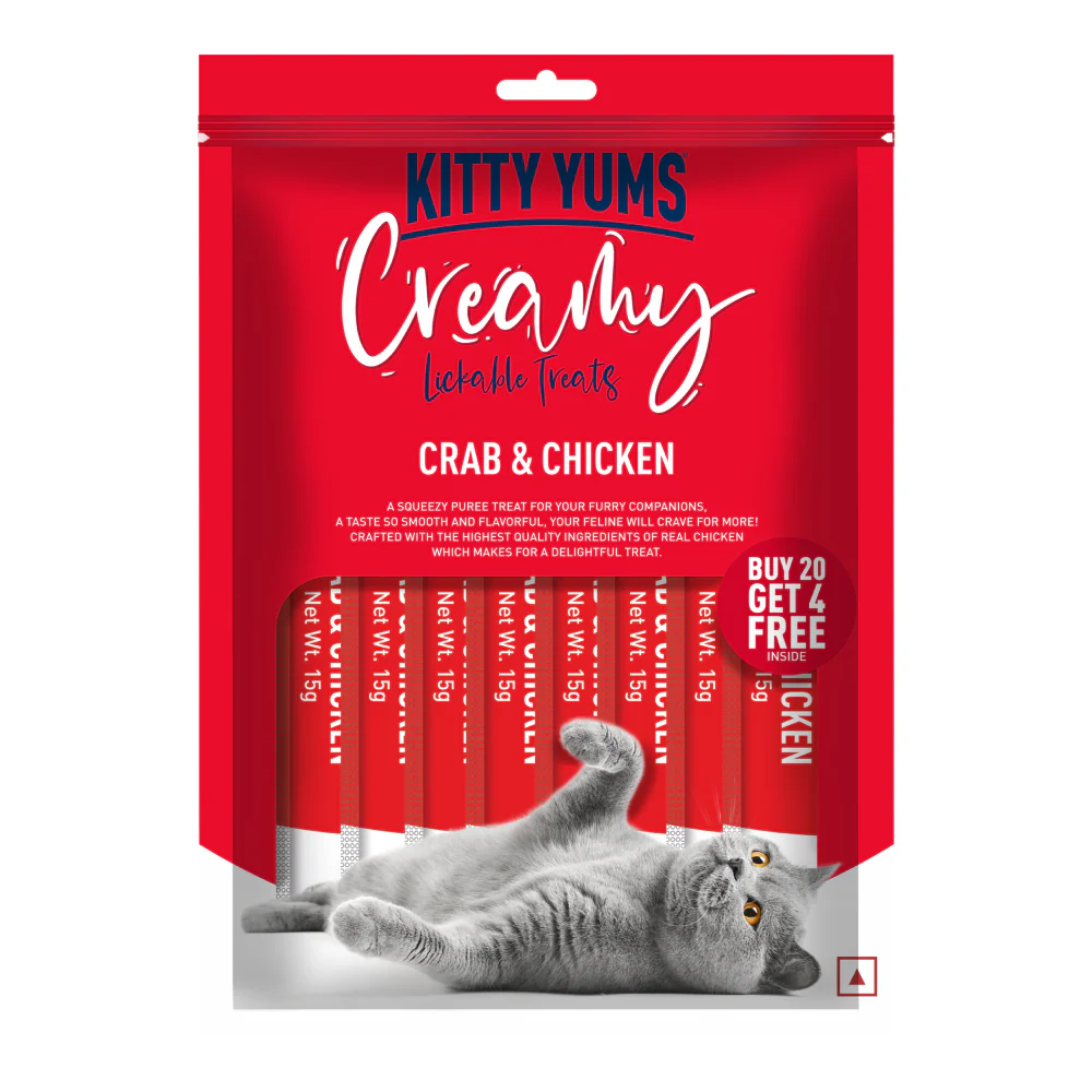 Kitty Yums Crab & Chicken Creamy Cat Treats - Image 16