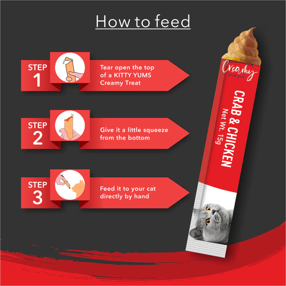 Kitty Yums Crab & Chicken Creamy Cat Treats - Image 5