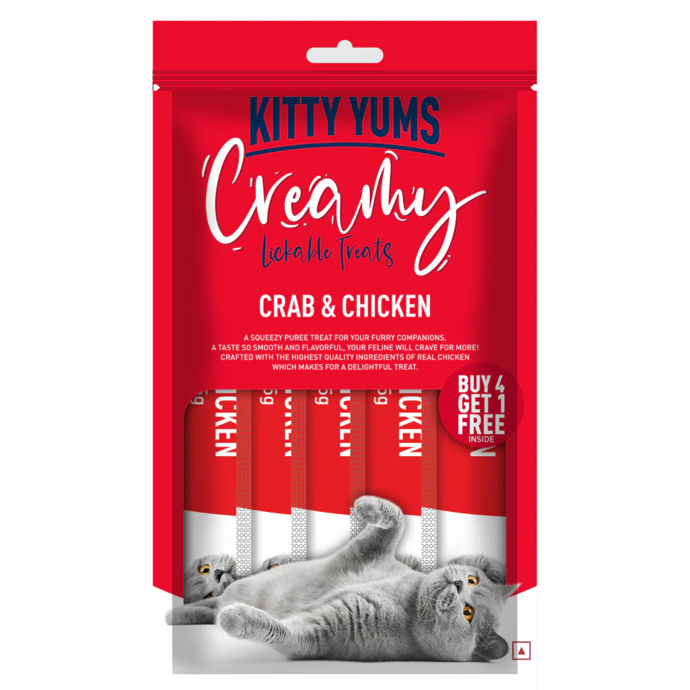 Kitty Yums Crab & Chicken Creamy Cat Treats - Image 7