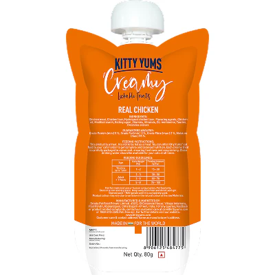 Kitty Yums Lickable Real Chicken Creamy Cat Treat - Image 2