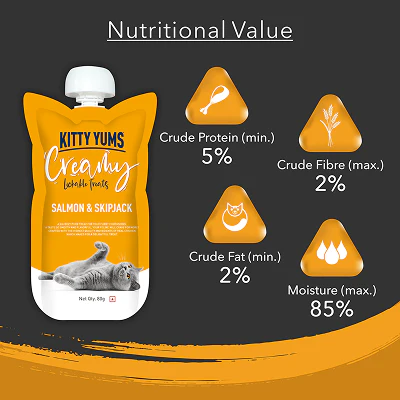 Kitty Yums Lickable Salmon & Skipjack Creamy Cat Treat - Image 6