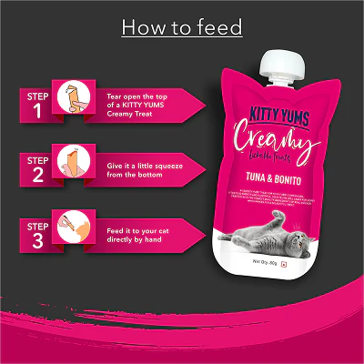 Kitty Yums Lickable Tuna & Bonito Creamy Cat Treat - Image 4