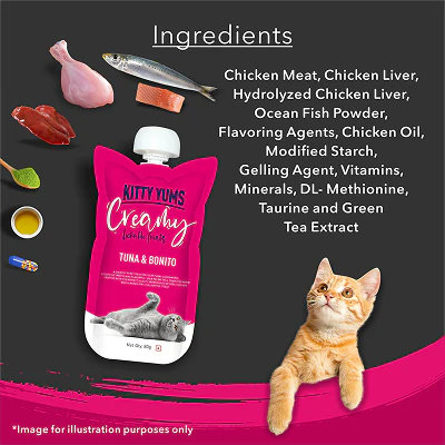 Kitty Yums Lickable Tuna & Bonito Creamy Cat Treat - Image 7