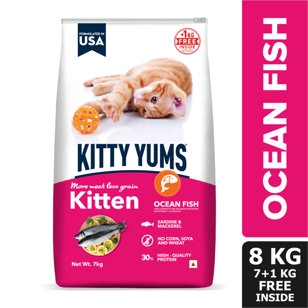 Kitty Yums Ocean Fish Kitten (1 to 12 Months) Cat Dry Food - Image 20