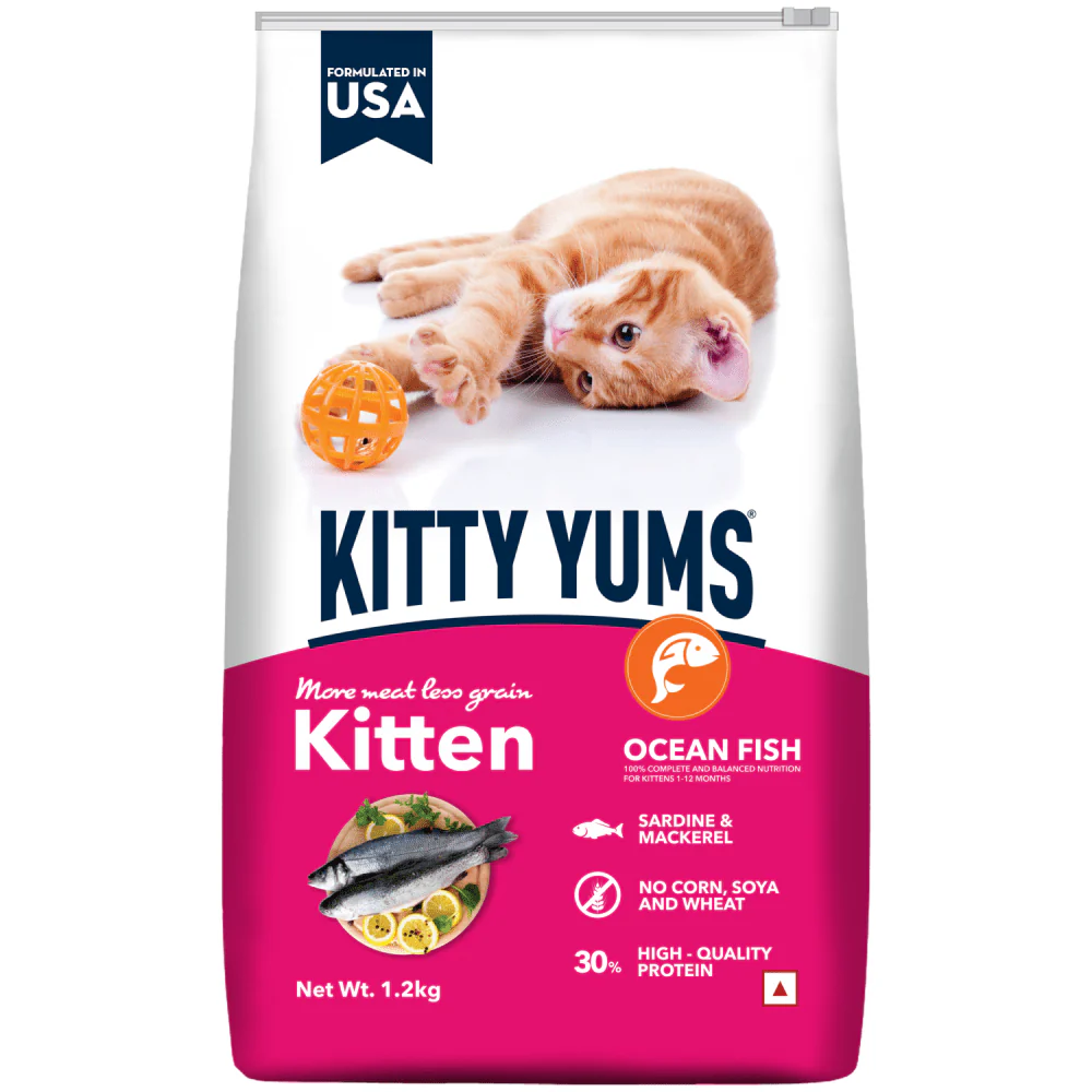 Kitty Yums Ocean Fish Kitten (1 to 12 Months) Cat Dry Food - Image 24