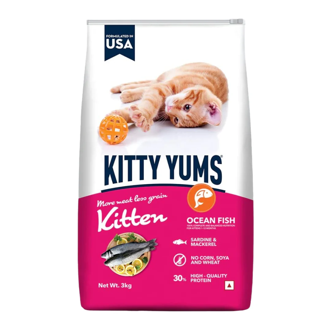 Kitty Yums Ocean Fish Kitten (1 to 12 Months) Cat Dry Food - Image 8
