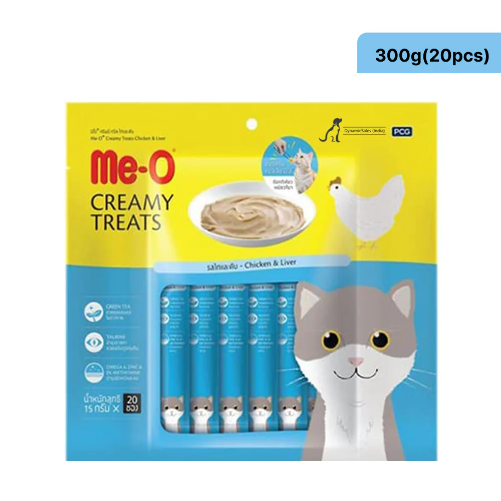 Kitty Yums Ocean Fish Kitten Dry Food, Me O Creamy Chicken Liver Cats Treats Combo - Image 14
