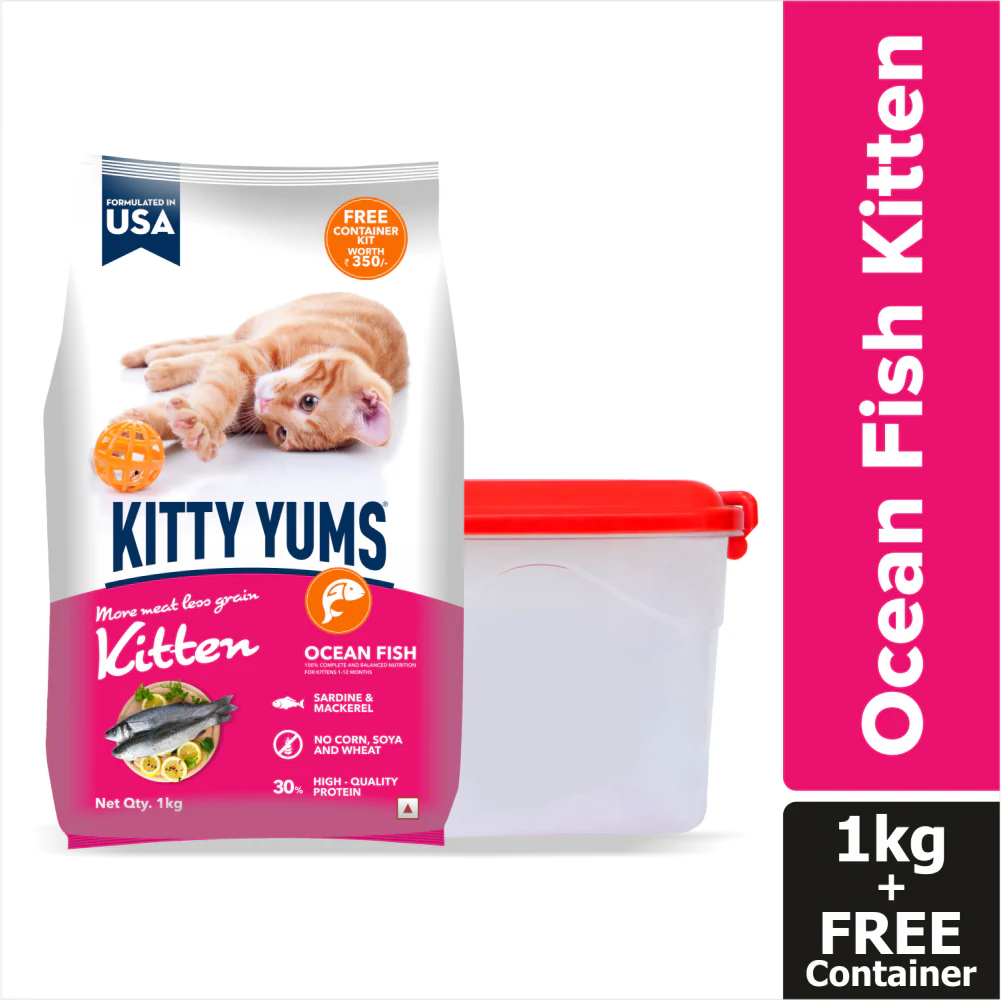 Kitty Yums Ocean Fish Kitten (1 to 12 Months) Cat Dry Food - Image 10