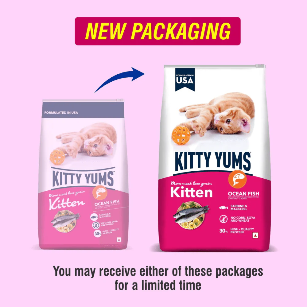 Kitty Yums Ocean Fish Kitten (1 to 12 Months) Cat Dry Food - Image 7