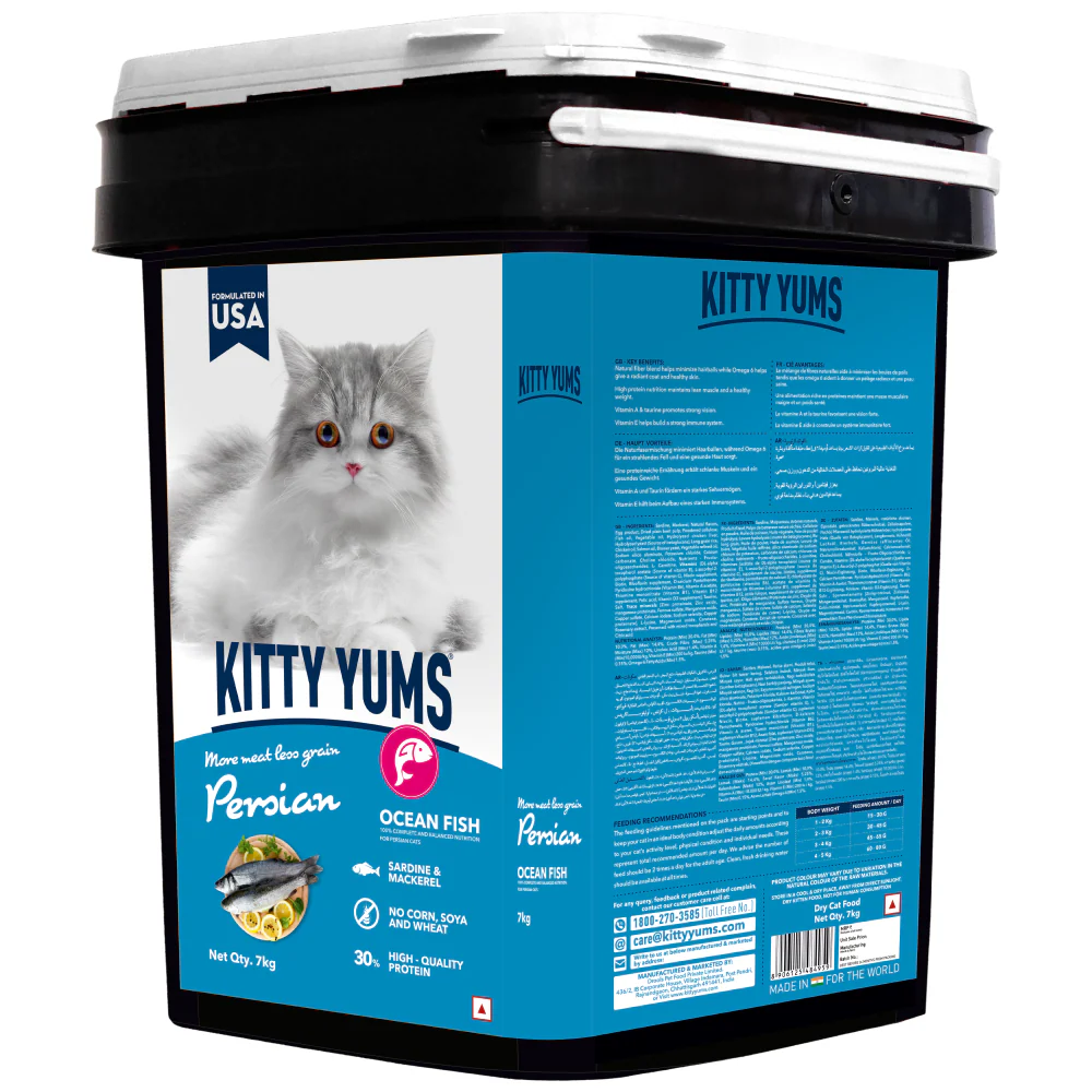 Kitty Yums Ocean Fish Persian Cat Dry Food - Image 16